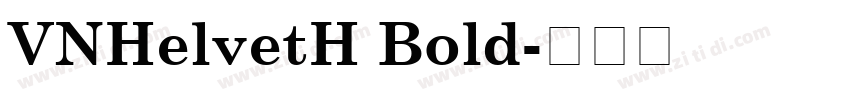 VNHelvetH Bold字体转换